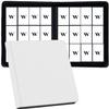 12 Pocket Card Binder, 720 Pockets PU Leather Zipper Trading Card Collection Album, Side-Loading Card Storage Folders for MTG, TCG, Game/Sport Crads (White, 12 Pockets) view 1