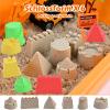 34Pcs Sand Construction Site Kit Sensory Bin Toy for Toddler with 8 Vehicles, 6 Castle Molds, 5 Road Signs, 4 Worker Figures, 2.2lbs Sand, Learning Sand Toys Birthday Gift for Kids Boys Ages 3 4 5 view 4