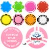 100-1000 Custom Poker Chips 37mm, 9 Colors Drink Tokens Personalized Your Logo, Image & Text, Full-Color Double Sided Printing, Customized Plastic Poker Chips for Bar, Club, Parties, Events (Pink) view 1