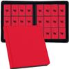 12 Pocket Card Binder, 720 Pockets PU Leather Zipper Trading Card Collection Album, Side-Loading Card Storage Folders for MTG, TCG, Game/Sport Crads (Red, 12 Pockets) view 1