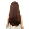 DUDUWIG Children White Mixed Brown Wig Girls Long White Brown Middle Part Wig Long Straight Wigs for Kids Heat Resistant Synthetic Wigs with Cap view 4