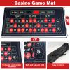 16 Roulette Wheel Set for Adults, Casino Games, Roulette Table and Wheel with 16 Roulette Wheel, 47 x 24 Felt Casino Mat, 100pcs Poker Chips, 2 Roulette Balls, 2 Decks of Poker Cards Dealer Button view 3