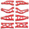 Aluminum Front & Rear Suspension A-Arms Upgrade Parts for Arrma 1/18 Granite Grom & 1/14 Typhon Grom, Replaces ARA330808 & ARA330809(Red) view 1