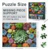 Jigsaw Puzzle 1000 Pieces for Adults - Succulent Garden and Tropical Cactus Art in Vibrant Colors, Premium Puzzles for Adults, 27.5x19.7 in view 3