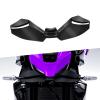 for MT-09 mt-09 MT09 SP 2024 2025 Motorcycle Carbon Downforce Naked Frontal Spoilers Winglet Aerodynamic Wing Front Spoiler Kit (Glossy) view 1