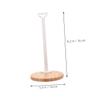 Abaodam 1pc Wooden Doll Display Stand Support Rack for Showcasing Dolls for Home Decor and Toy Storage for Boys and Girls Games view 2