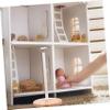 Abaodam 1pc Wooden Doll Display Stand Support Rack for Showcasing Dolls for Home Decor and Toy Storage for Boys and Girls Games view 3