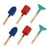 SEWOART 6pc Kids Gardening Tool Set Toddler Planting Tools Garden Rakes Shovel for Kids Children's Outdoor view 1