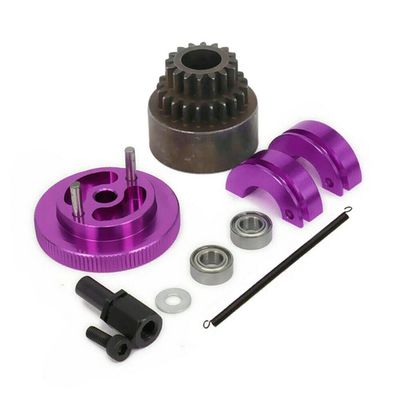 ZEZEFUFU Wear-Resistant Alloy Metal 2 Speed Pin Shoe 16-21T Gear Clutch Kit Flywheel Bearing for HSP 1/10 RC Accessories Parts