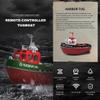 Tiodei 1/72 Scale RC Electric Tugboat, High-Speed Jet Pump Remote Control Boat with 8km/h Speed, Capsize Reset, Waterproof Hull (RTR Version/Black) view 3