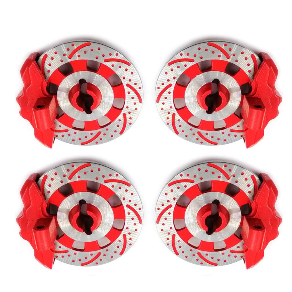 4PCS Brake Discs Kit with Calipers RC Car Part Wheel Brake Disc for TRAXXAS UDR Unlimited Desert Racer 1/7 RC Car Parts