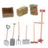 HEALSOPTHY 9pcs Miniature Farm Tools Toy Dwarf Shovel for Boys and Girls Realistic Miniature Farm Tool Models for Decor view 1