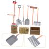 HEALSOPTHY 9pcs Miniature Farm Tools Toy Dwarf Shovel for Boys and Girls Realistic Miniature Farm Tool Models for Decor view 3