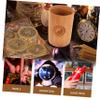 CHICAMPERA Bamboo Tube Hexagram Tool Divination Coin Feng Shui Coins Chinese Tool Buddhist Divination Ching view 3