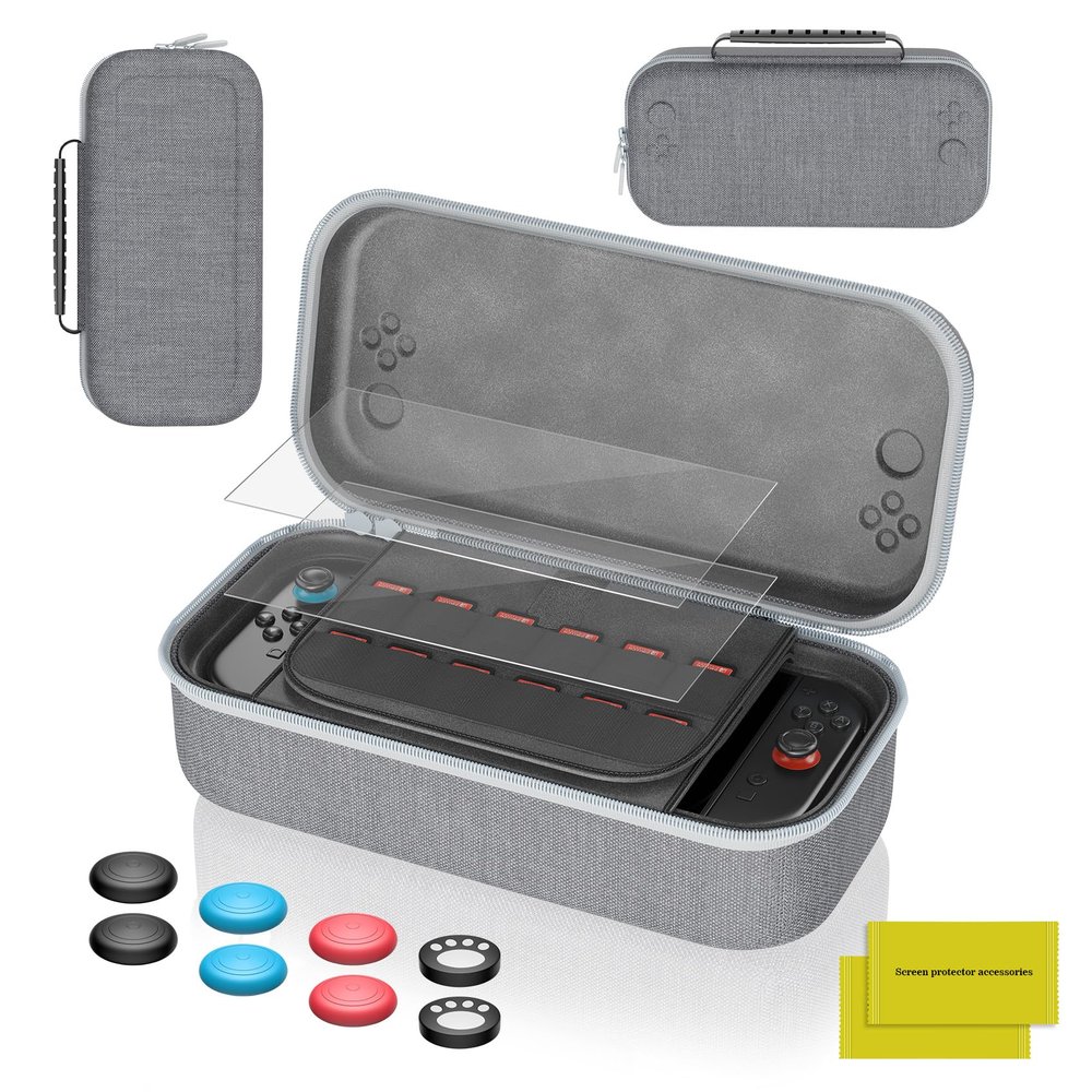 Carrying Case for Nintend0 Switch 2 [7.9''] 2025 with 12 Game Card Slots, DUXICEPIN Hard Portable Travel Case Storage Bag Protective Pounch for Nintend0 Switch 2 Console and Accessories (Grey)