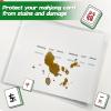 2025 Mahjong Card Sleeve, Mahjong Card Holder, Compatible with Large Card 6 1/8in X 4 3/4in, Durable Tri Fold Protector, Clear Plastic Sleeves for NMJL Card, Mahjong Gifts (2Pack) view 4