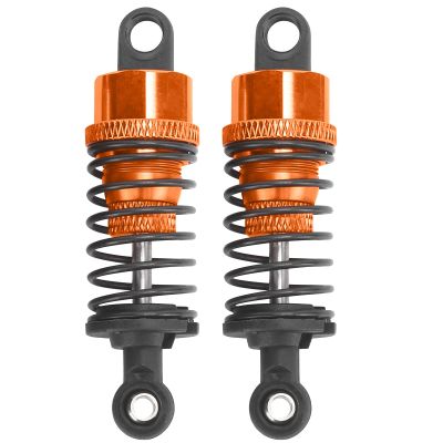 65mm RC Shock Absorber Adjustable High Performance Metal Spring Damper for Slash 2WD Tamiya HPI RC Cars Durable Rust Proof 2 Pcs (Golden)