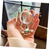 CHICAMPERA 2pcs Chic Miniature Globe Desktop Ornament Unique Geography Decor for Home Office Crystal Globe with Sturdy Base Friends and Family view 2