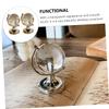CHICAMPERA 2pcs Chic Miniature Globe Desktop Ornament Unique Geography Decor for Home Office Crystal Globe with Sturdy Base Friends and Family view 3