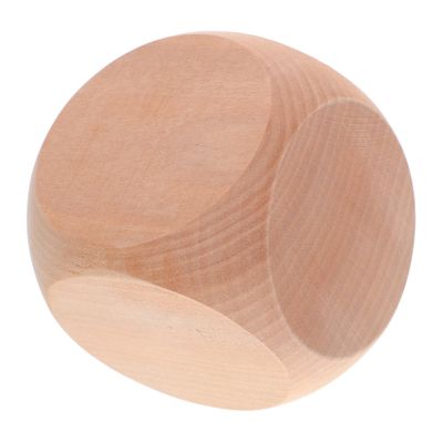 BESPORTBLE Blank Wooden Dice Sided Unfinished Craft Blocks for Games Tabletop Activities Party Supplies Versatile Corner Design for Creative Projects