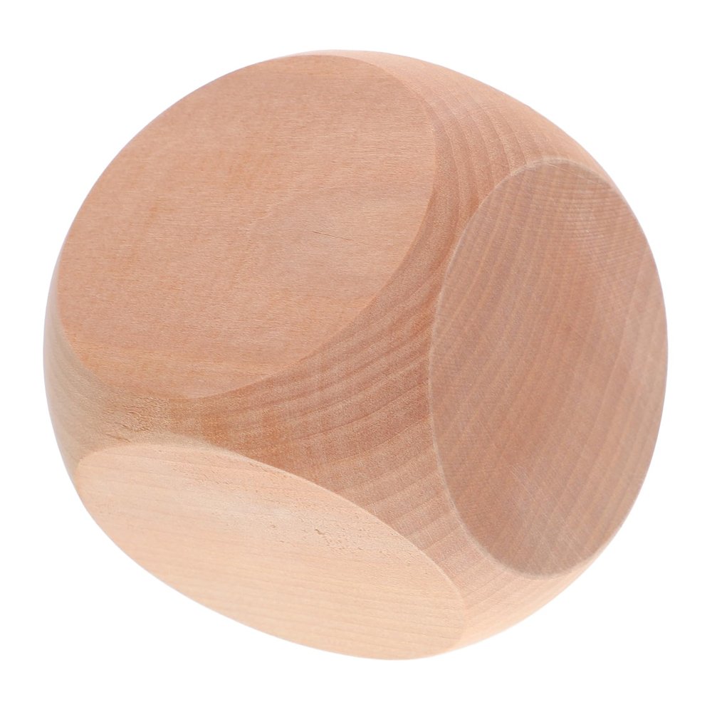 BESPORTBLE Blank Wooden Dice Sided Unfinished Craft Blocks for Games Tabletop Activities Party Supplies Versatile Corner Design for Creative Projects