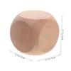 BESPORTBLE Blank Wooden Dice Sided Unfinished Craft Blocks for Games Tabletop Activities Party Supplies Versatile Corner Design for Creative Projects view 2
