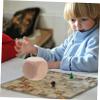 BESPORTBLE Blank Wooden Dice Sided Unfinished Craft Blocks for Games Tabletop Activities Party Supplies Versatile Corner Design for Creative Projects view 4