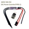 32-Bit ESC AM32 2-4S 40A Speed Controller 5V 2A BEC 25V 470uF Capacitor with ESC Param Coverter for RC Crawler Car Model Airplane Brushless Motors view 2