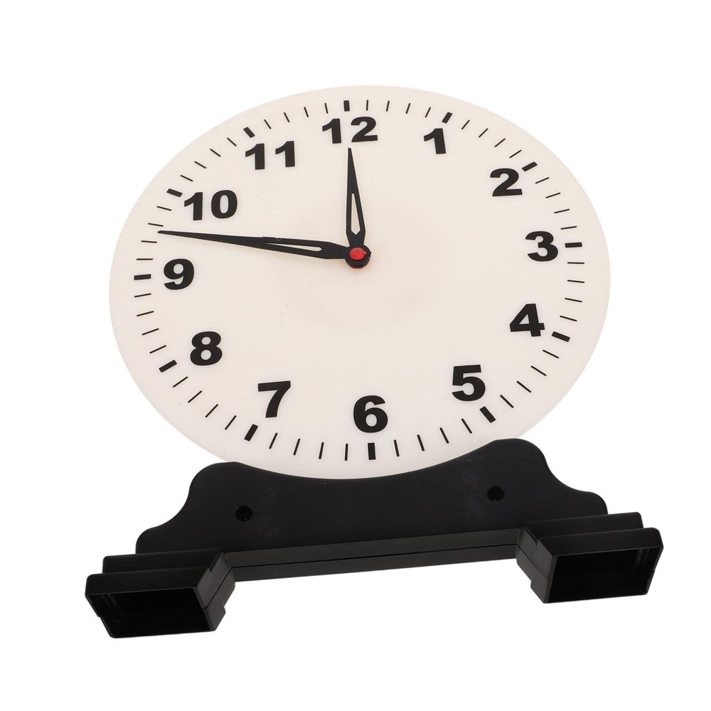 BESPORTBLE Desktop Boys and Girls Model Interactive Clock Teaching Tool for Education Portable Design for Classroom Home Use for Toddlers Boy Girl