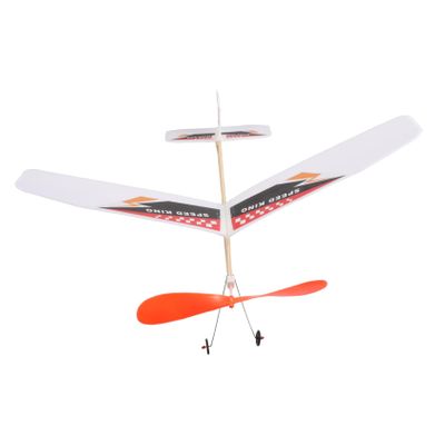 CORHAD Foam Airplane Kit Single Wing Rubber Band Powered Glider for Boys and Girls Easy Build Foam Plane Model for Family Outdoor Fun and Educational Play