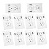 10Pcs Fake Electrical Outlet Prank Stickers Realistic Power Socket Decals for Funny Home Pranks Durable Easy to Apply for Office Decor and April Fools Day Fun view 1