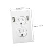 10Pcs Fake Electrical Outlet Prank Stickers Realistic Power Socket Decals for Funny Home Pranks Durable Easy to Apply for Office Decor and April Fools Day Fun view 2
