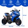 12V Kids Ride On Motorcycle - 3-Wheel Electric Motorcycle for Boys & Girls with LED Lights, MP3, and Safe Design - Gift for 3-8 Years Old (Blue+ Plastic+ 50-99 pounds) view 2