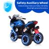 12V Kids Ride On Motorcycle - 3-Wheel Electric Motorcycle for Boys & Girls with LED Lights, MP3, and Safe Design - Gift for 3-8 Years Old (Blue+ Plastic+ 50-99 pounds) view 3
