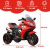 12V Kids Ride On Motorcycle - 3-Wheel Electric Motorcycle for Boys & Girls with LED Lights, MP3, and Safe Design - Gift for 3-8 Years Old (Red+ Plastic+ 50-99 pounds) view 2