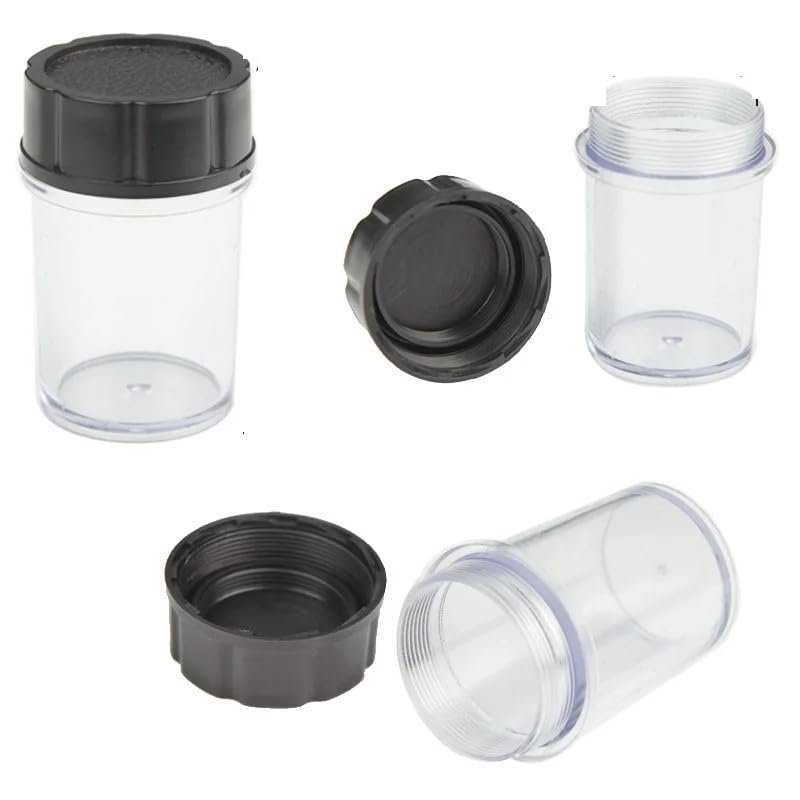 10pcs 20.3mm Thread Microscope Objective Lens Storage Case - Anti-Dust Plastic Box for Safe Keeping(10pcs 45MM)