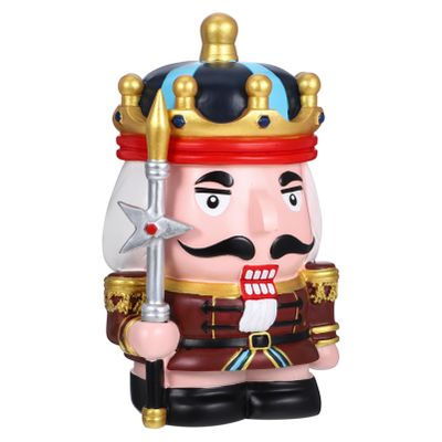 Abaodam Cute Nutcracker Piggy Bank for Boys and Girls Openable Bank for Money Saving Challenge Decorative Cash Holder for Girls Portable Storage for All Ages for Christmas