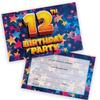 12th Birthday Party Invitations Kids - Celebration Stars 28 Pack - Childrens Birthday Invitations for Boys/Girls A6 Bday Party Invites Invitation Cards with Folding Envelopes view 1