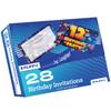12th Birthday Party Invitations Kids - Celebration Stars 28 Pack - Childrens Birthday Invitations for Boys/Girls A6 Bday Party Invites Invitation Cards with Folding Envelopes view 3
