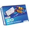 11th Birthday Party Invitations Kids - Celebration Stars 20 Pack - Childrens Birthday Invitations for Boys/Girls A6 Bday Party Invites Invitation Cards with Folding Envelopes view 3