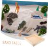 BESPORTBLE 1piece Mini Desktop Sandbox Tray for Boys and Girls Portable Boy Girl's Outdoor Toy Storage Box Encourages Creativity view 3