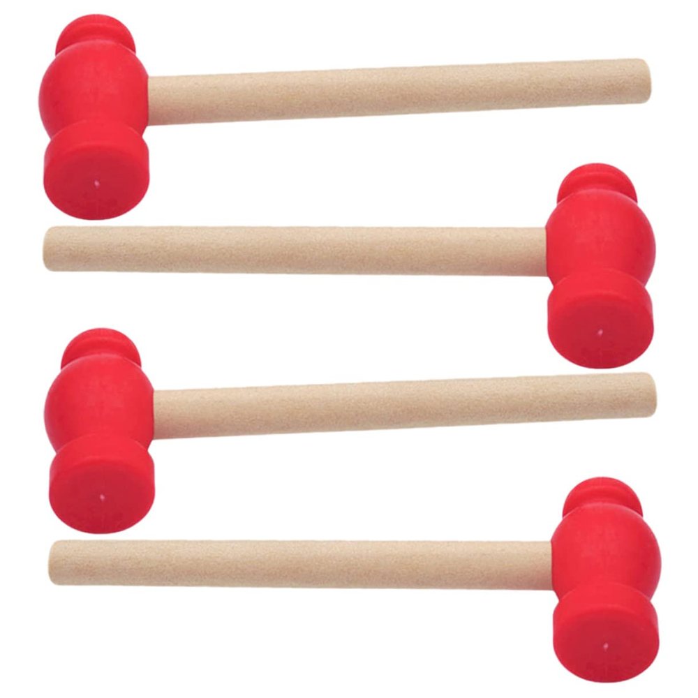 Kisangel 4pcs Hammer Educational Pounding Hitting for Safe Ergonomic Design Durable Construction for Parent Interactive Play