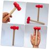 Kisangel 4pcs Hammer Educational Pounding Hitting for Safe Ergonomic Design Durable Construction for Parent Interactive Play view 3