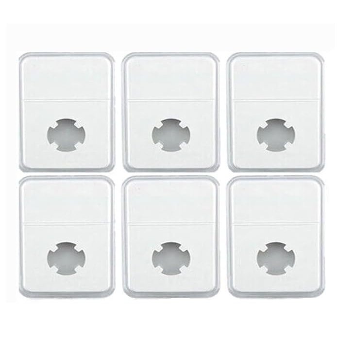 6 Pack Coin Holder Slabs, 30mm Size for Coin Collection Storage