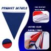 33 ft Pennant Banner Flags,Flag Triangle Bunting Garland Decorfor Fourth of July,Wedding,Birthday Party,Baby Shower,Graduation,Golf Party Decor (Blue White Red Independence Day Banner Decor) view 3