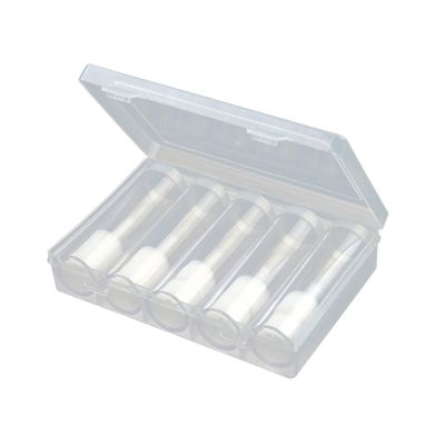 GANAZONO 6pcs Coin Storage Tube Holder Box Plastic Organizer Box for Coins Storage Containers