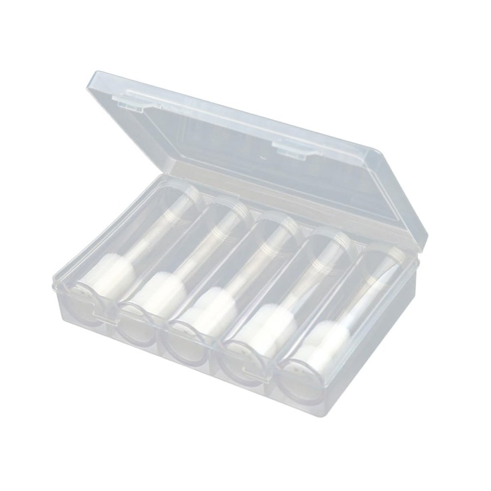 GANAZONO 6pcs Coin Storage Tube Holder Box Plastic Organizer Box for Coins Storage Containers