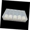 GANAZONO 6pcs Coin Storage Tube Holder Box Plastic Organizer Box for Coins Storage Containers view 4