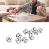 10PCS 20 Sided Dice Set Lightweight Plastic Polyhedral Dice for RPG Math Tabletop Game Classroom Party (White) view 2