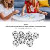 10PCS 20 Sided Dice Set Lightweight Plastic Polyhedral Dice for RPG Math Tabletop Game Classroom Party (White) view 4